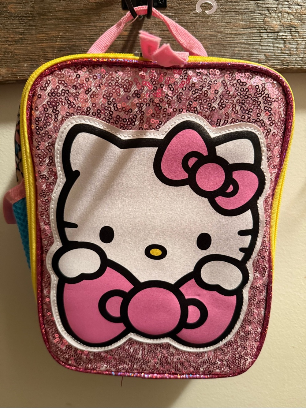 Hello Kitty Insulated Lunch Bag With Exterior Mesh Side Pocket